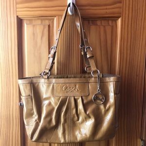 Y2K Leather Coach Shoulder Bag